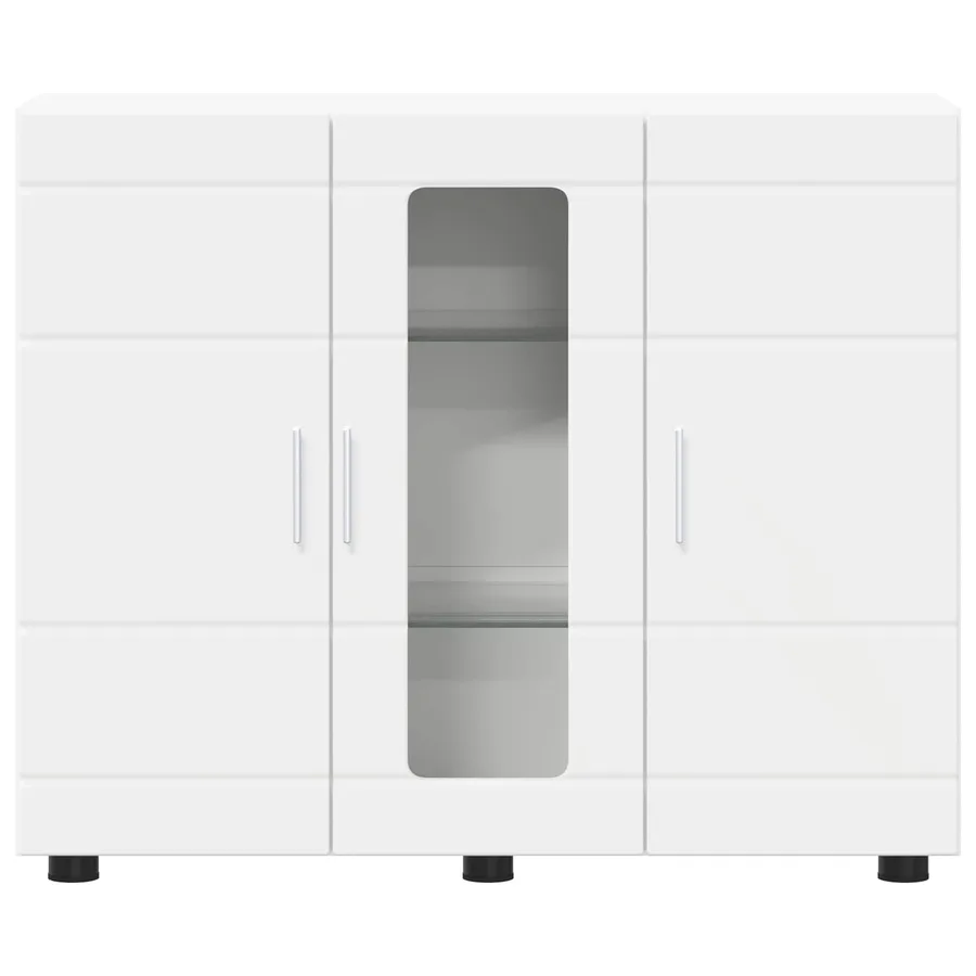 Cabinet en Bois Blanc 88,5 x 30,5 x 73 cm Bois d'ingénierie - 6