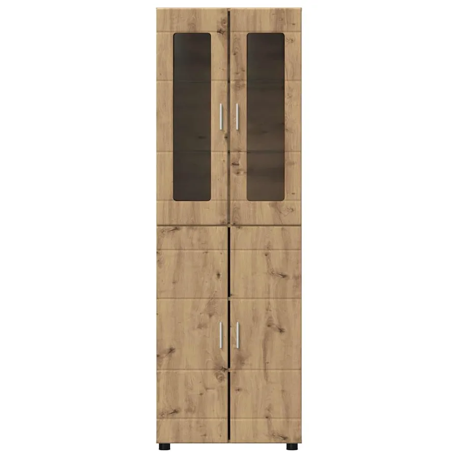 Haut Armoire FLORIN 60 x 35 x 182 cm Chêne artisanal - 6