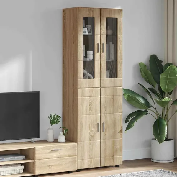 Haut Armoire avec étagère FLORIN Chêne Sonoma 60 x 35 x 182 cm