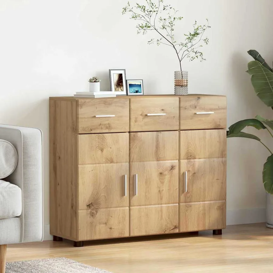 Buffet FLORIN 88,5 x 30,5 x 73 cm Chêne artisanal