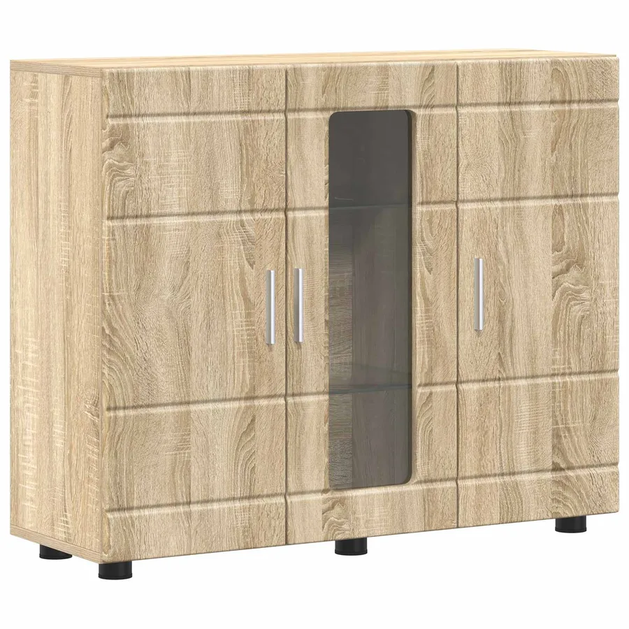 Cabinet en Bois avec stockage Chêne Sonoma 88,5 x 30,5 x 73 cm - 2