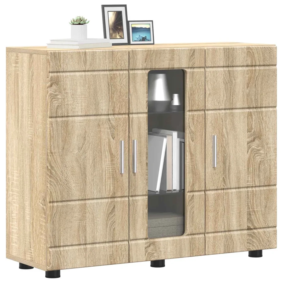 Cabinet en Bois avec stockage Chêne Sonoma 88,5 x 30,5 x 73 cm - 3