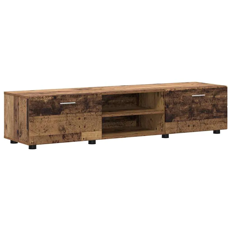 Ensemble meuble TV FLORIN 3 pcs Bois ancien Bois d'ingénierie - 6