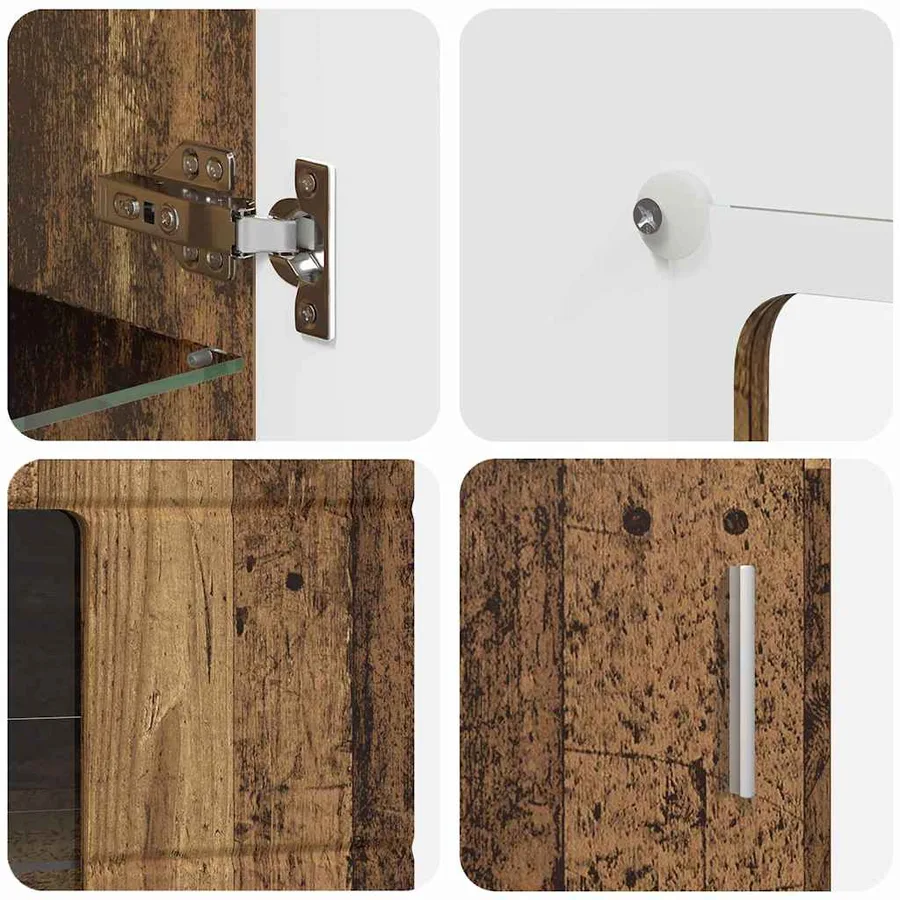 Ensemble meuble TV FLORIN 3 pcs Bois ancien Bois d'ingénierie - 11