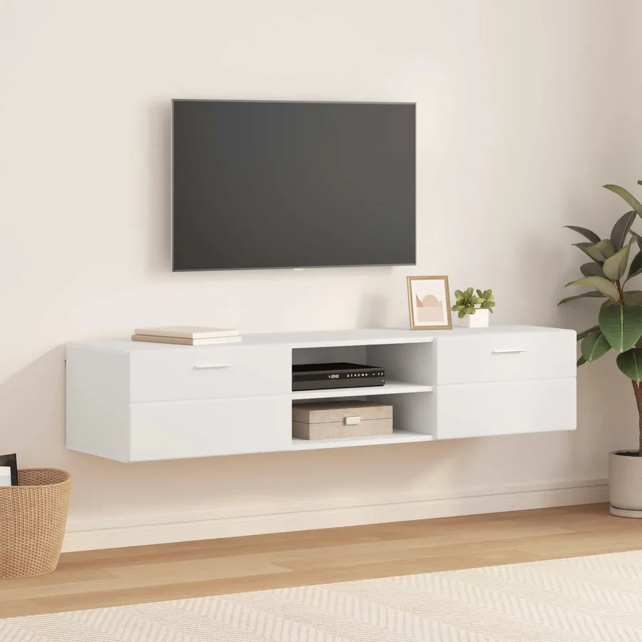 Cabinet en Bois Blanc 150 x 39 x 30 cm Bois d'ingénierie