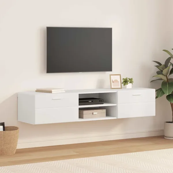 Cabinet en Bois Blanc 150 x 39 x 30 cm Bois d'ingénierie