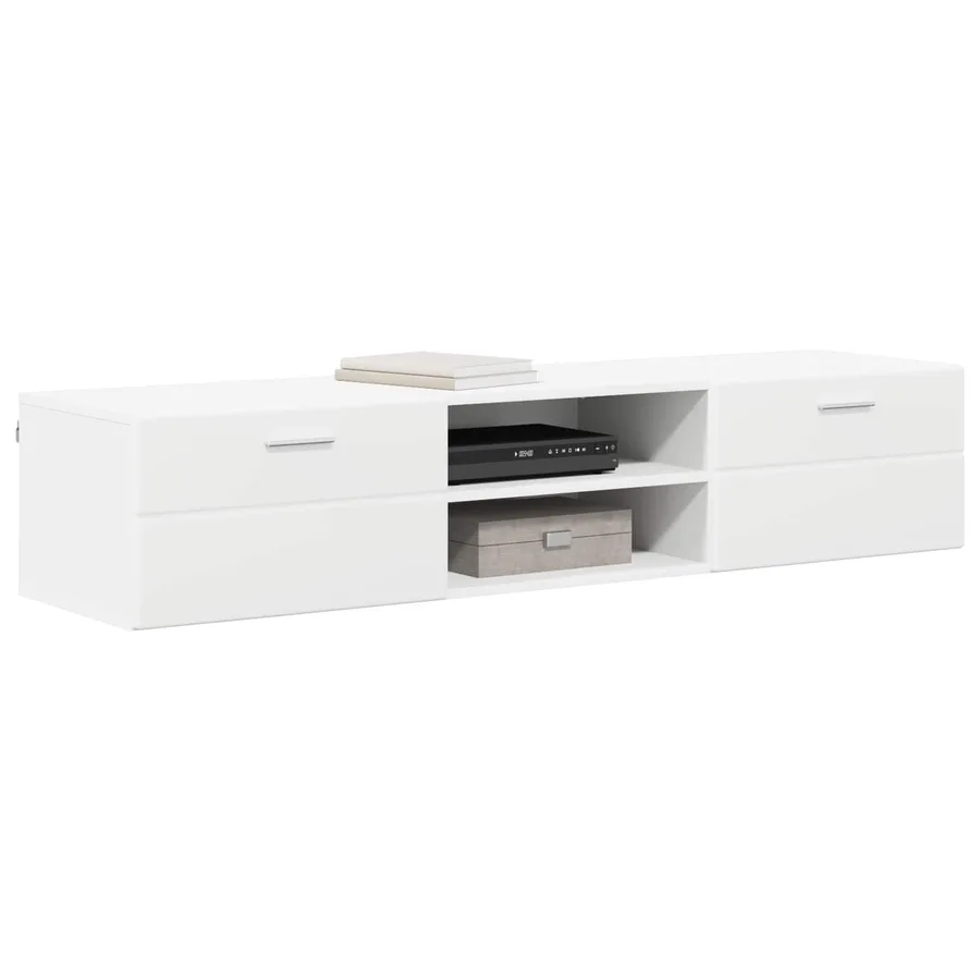 Cabinet en Bois Blanc 150 x 39 x 30 cm Bois d'ingénierie - 3