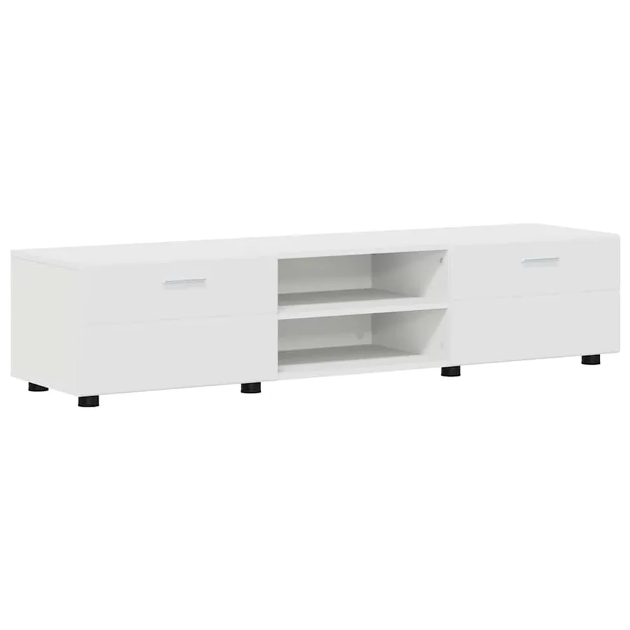 Ensemble meuble TV FLORIN 3 pcs Blanc Bois d'ingénierie - 6