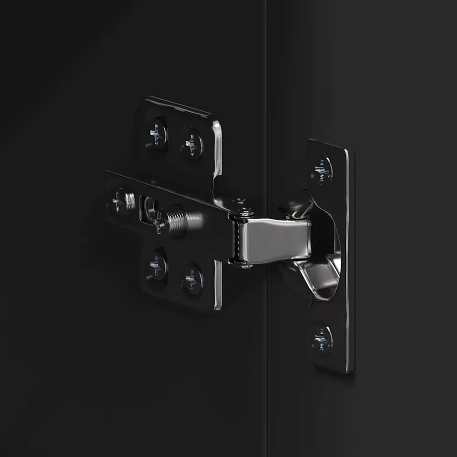 Amoire de salle de bain avec miroir avec étagère TULUM Noir - 8