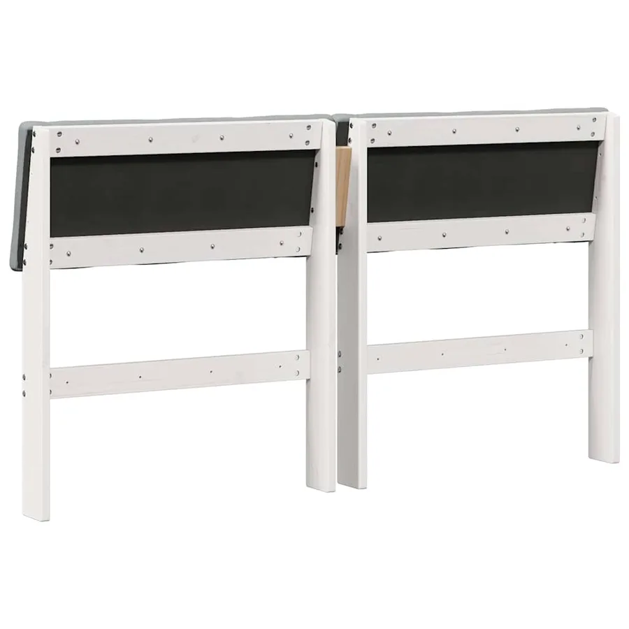 Tête de lit capitonnée Gris clair 160 cm Pin massif - 6