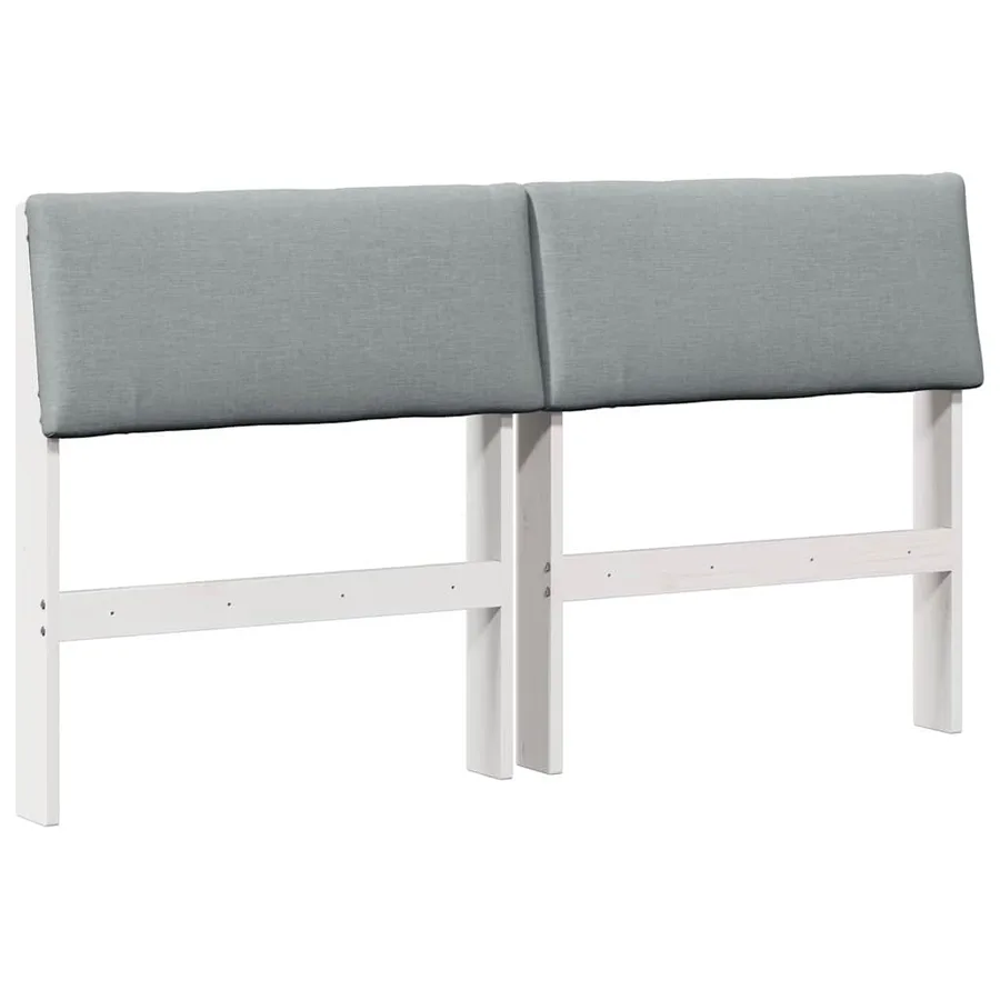 Tête de lit capitonnée Gris clair 150 cm Pin massif - 2