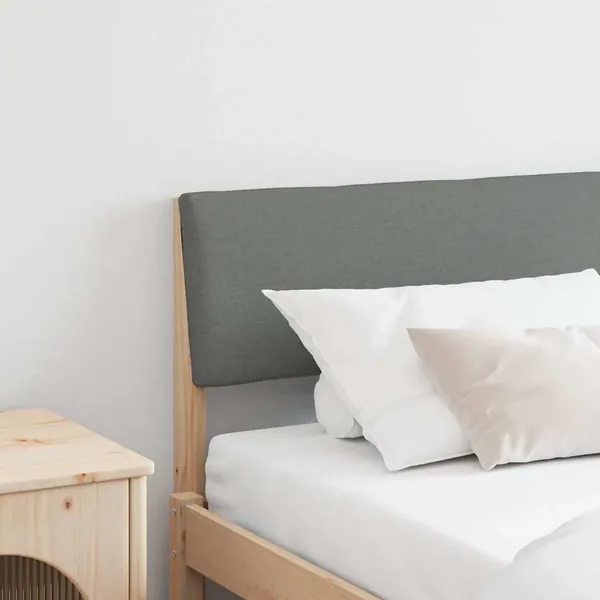 Tête de lit capitonnée Gris foncé 180 cm Pin massif