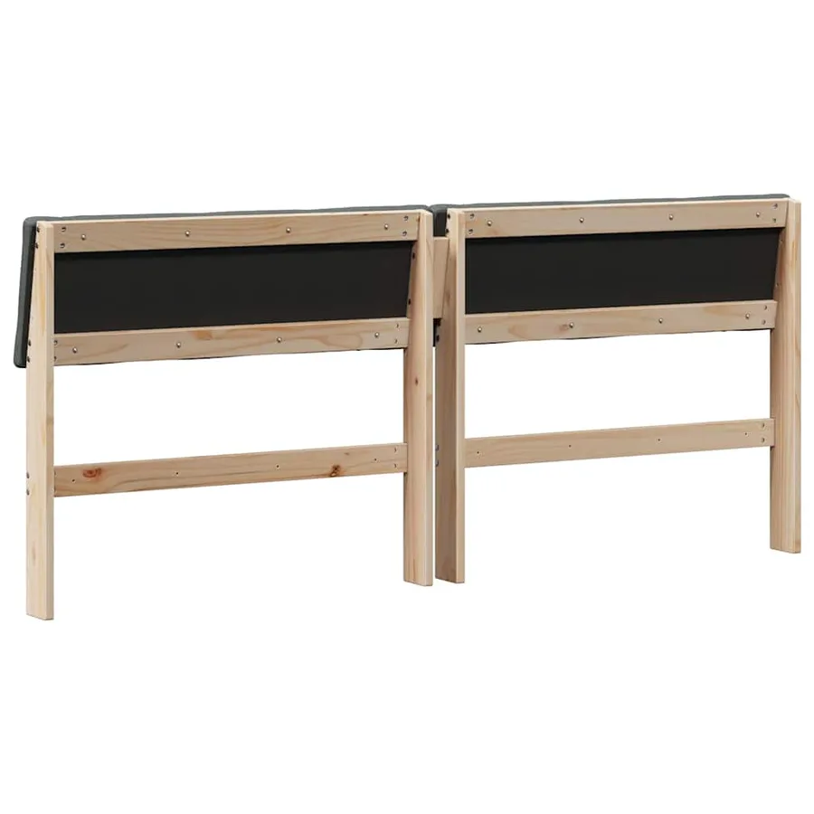 Tête de lit capitonnée Gris foncé 180 cm Pin massif - 6