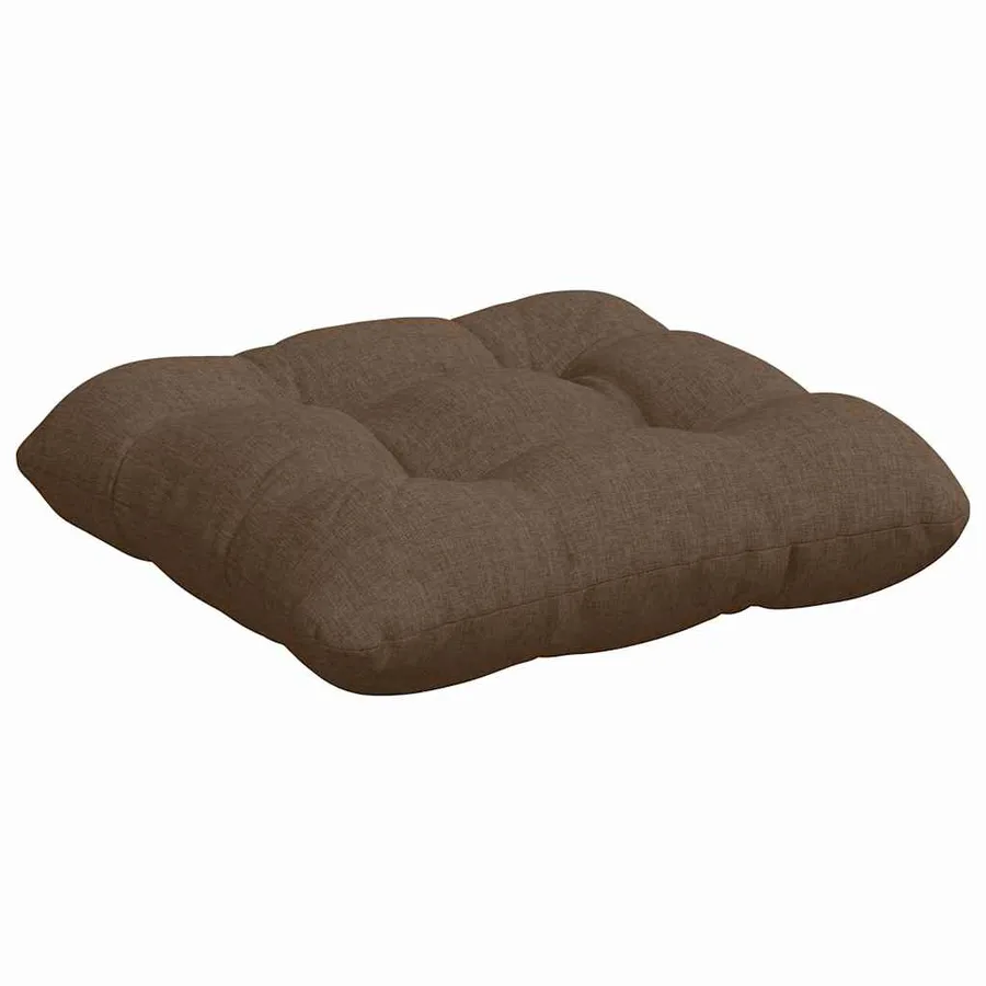 Coussins de siège 4 pcs Marron 40 x 40 x 12 cm tissu - 5