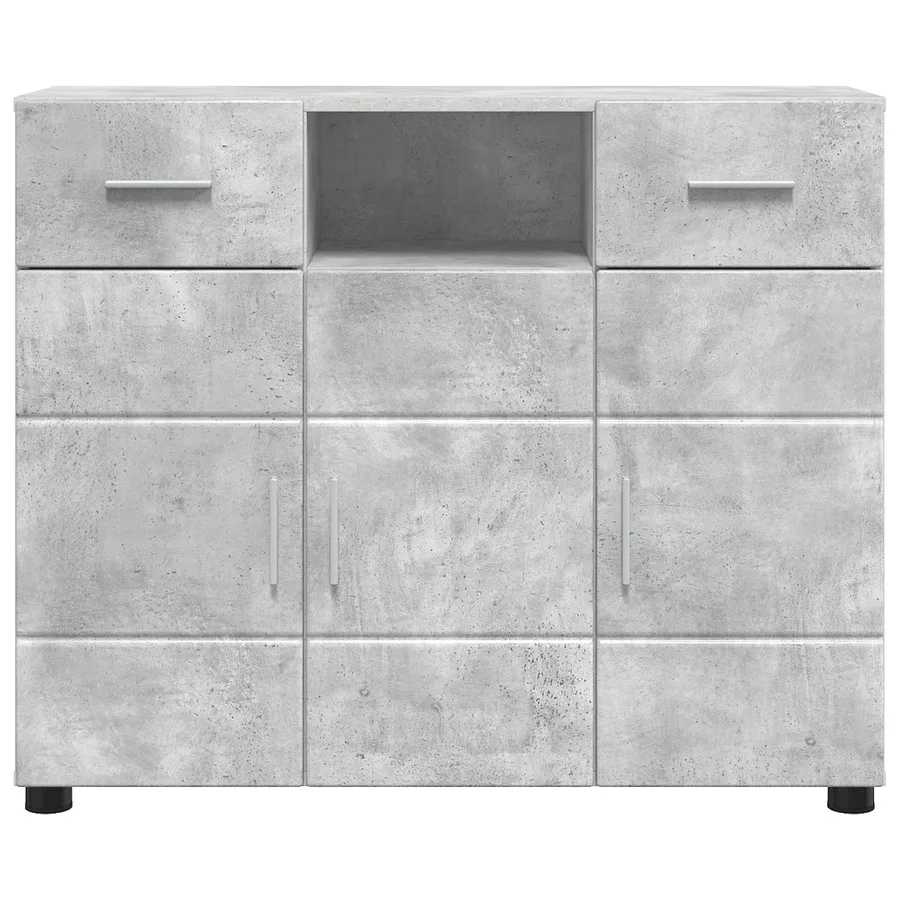 Cabinet en Bois avec tiroir Gris béton 88,5 x 30,5 x 73 cm - 6