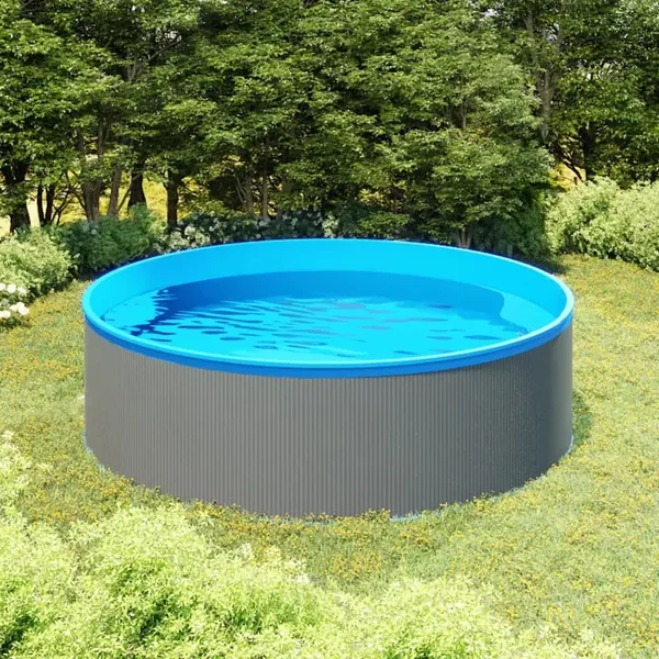 Piscine à éclaboussures 350x90 cm Gris
