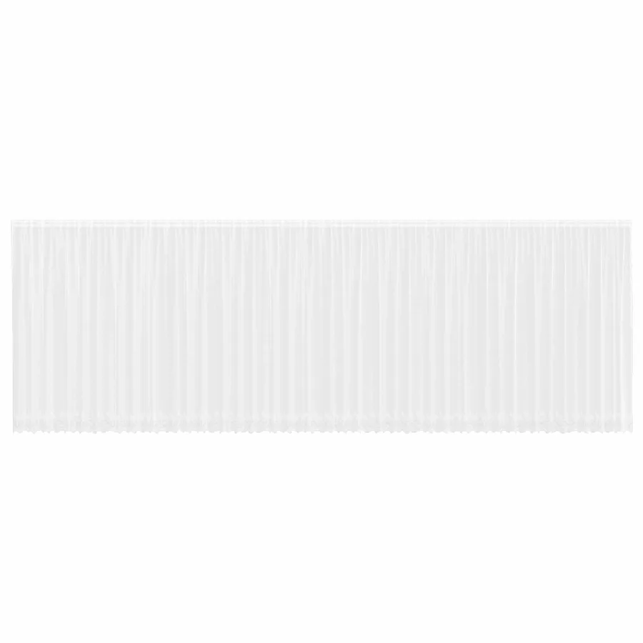 Rideau en Dentelle Floral Blanc 240 x 1200 cm Polyester - 2