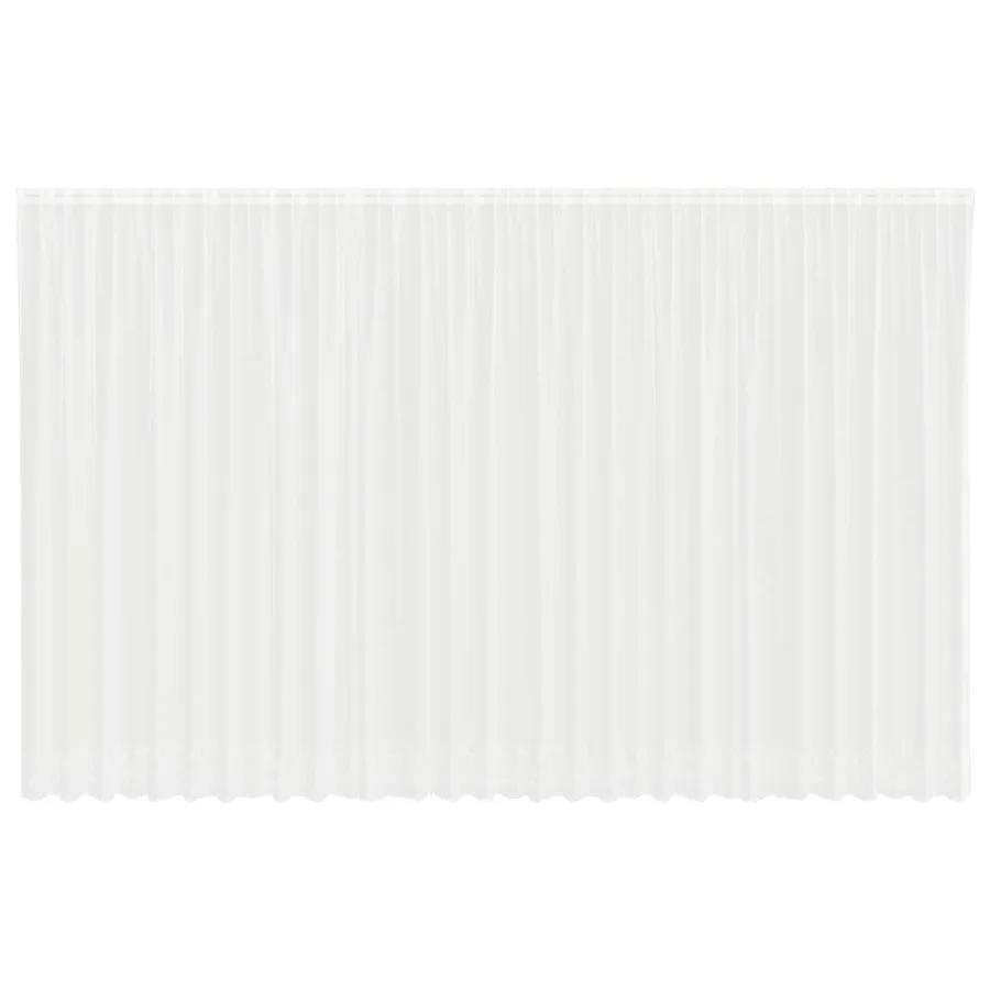 Rideau en Dentelle Floral Blanc 280 x 750 cm Polyester - 2