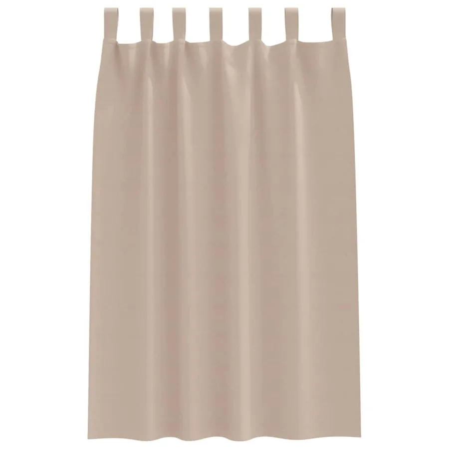 Rideaux occultants avec anneaux 2 pcs Taupe 175 x 140 cm - 4