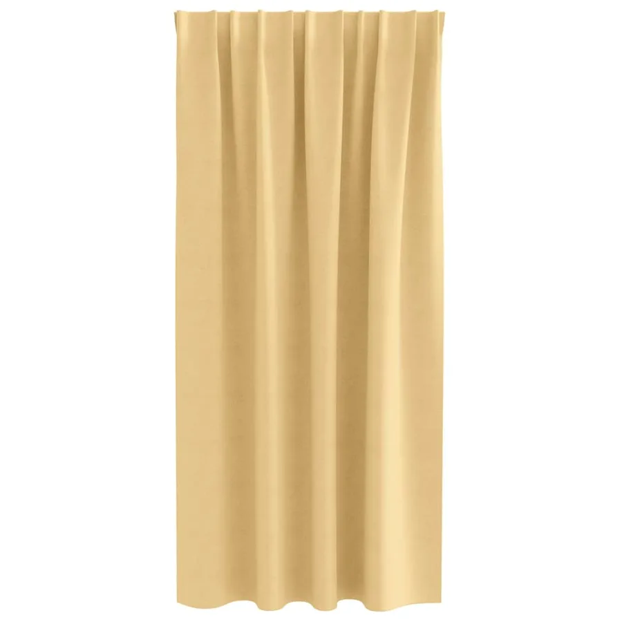 Rideaux occultants avec anneaux 2 pcs Beige 175 x 140 cm - 4