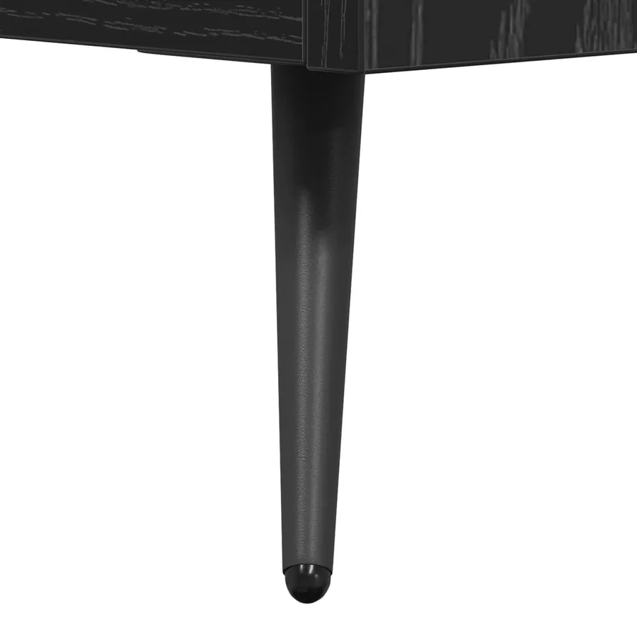 Commode Chêne Noir 69,5 x 34 x 90 cm Bois d’ingénierie - 8