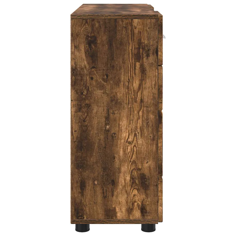 Cabinet en Bois avec tiroir Chêne fumé 88,5 x 30,5 x 73 cm - 7