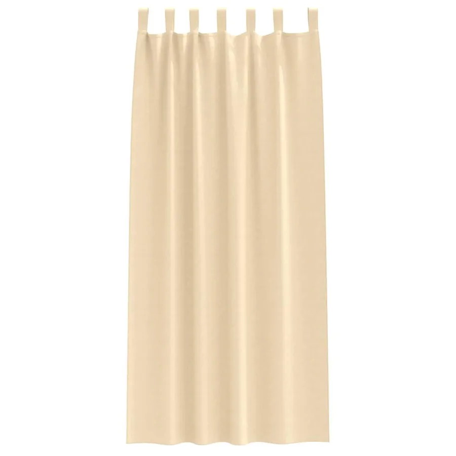 Rideaux occultants avec anneaux 2 pcs Crème 245 x 140 cm - 4