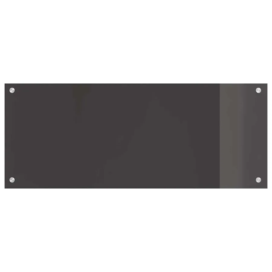 Crédence de cuisine 2 pcs Gris foncé 100 x 40 cm verre trempé - 4