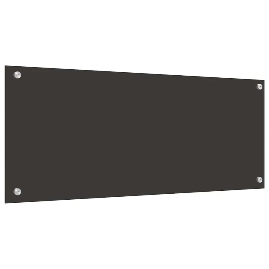 Crédence de cuisine 2 pcs Gris foncé 100 x 40 cm verre trempé - 6