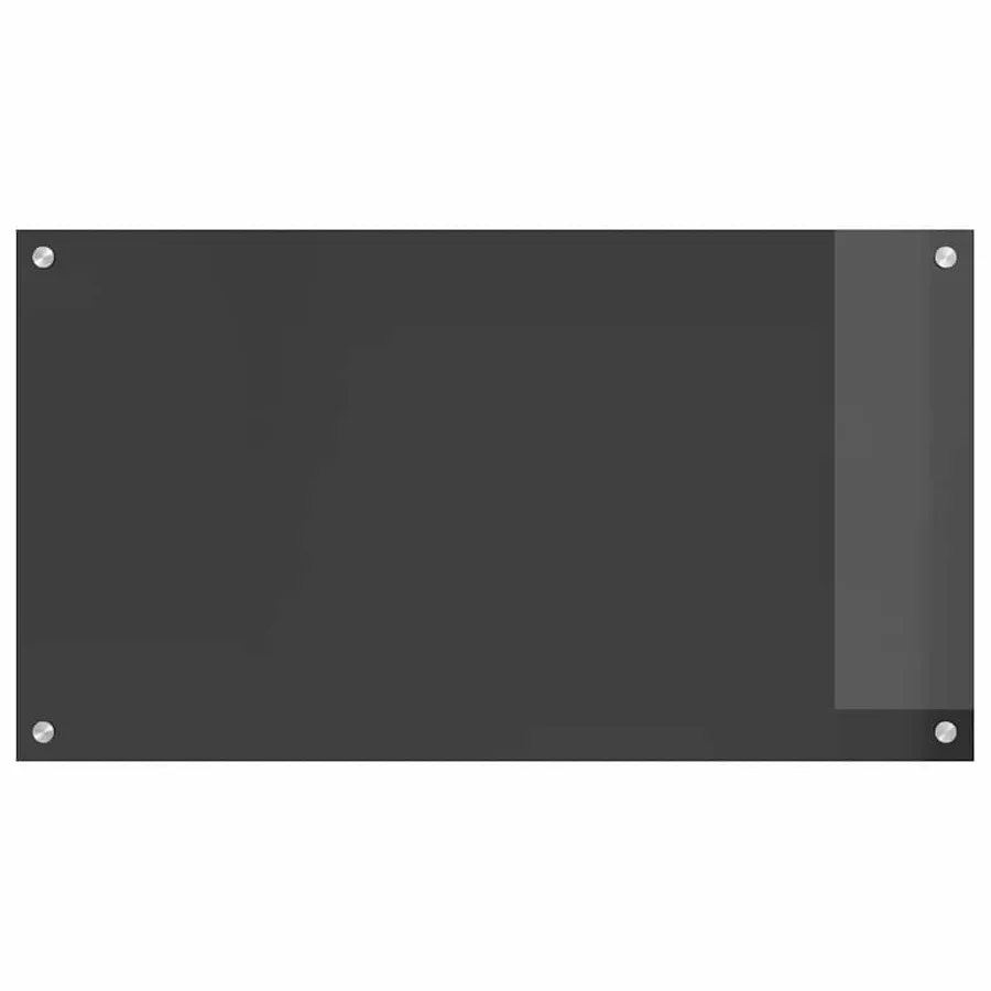 Crédence de cuisine 2 pcs Gris foncé 90 x 50 cm verre trempé - 4