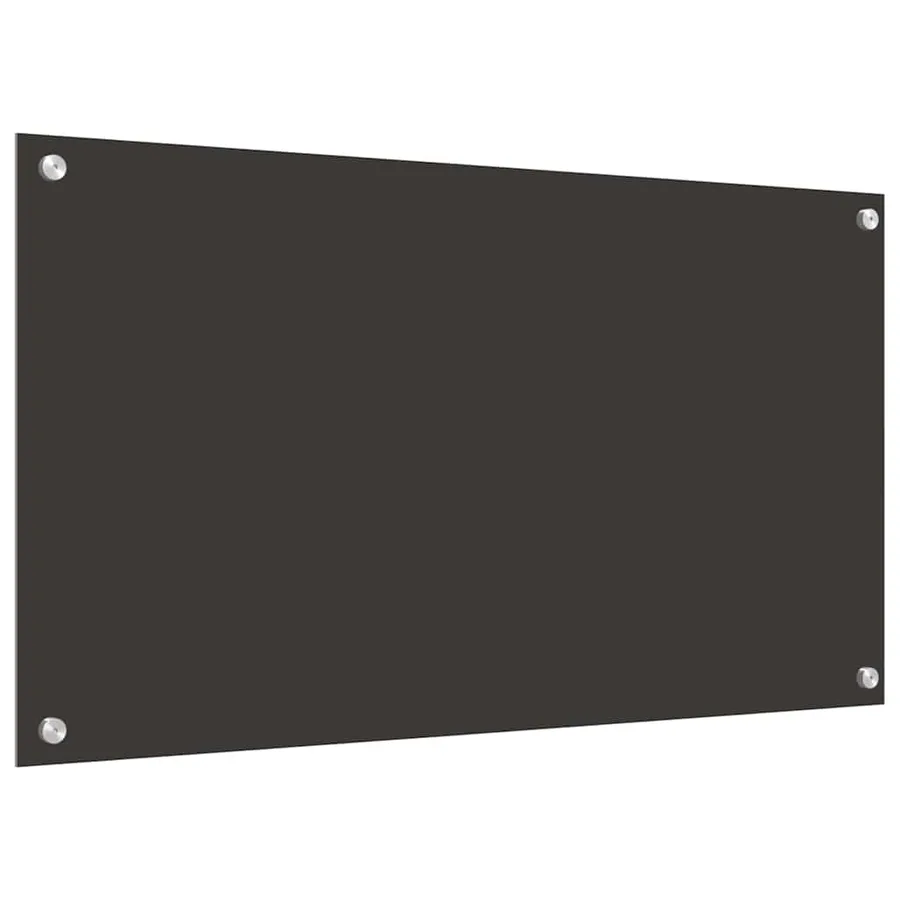 Crédence de cuisine 2 pcs Gris foncé 90 x 50 cm verre trempé - 6