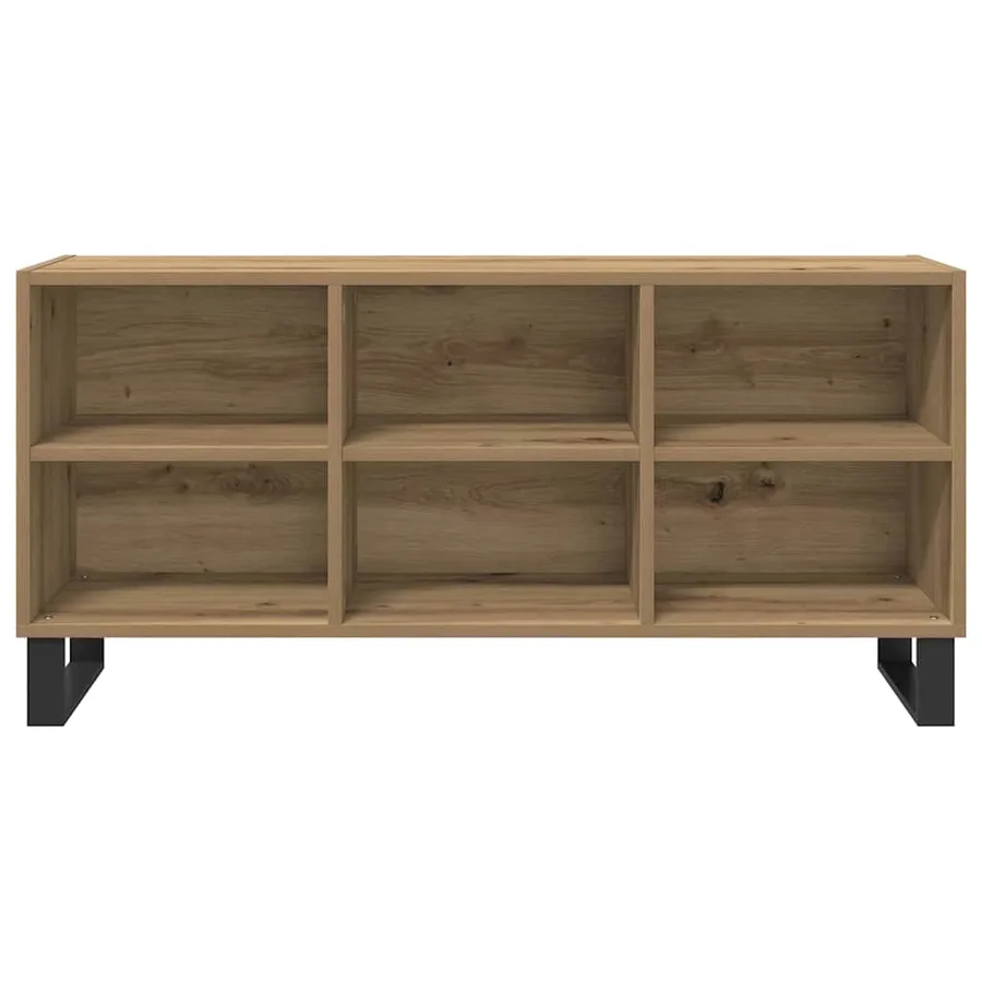 Meuble TV 103,5 x 30 x 50 cm Chêne artisanal Bois d'ingénierie - 2