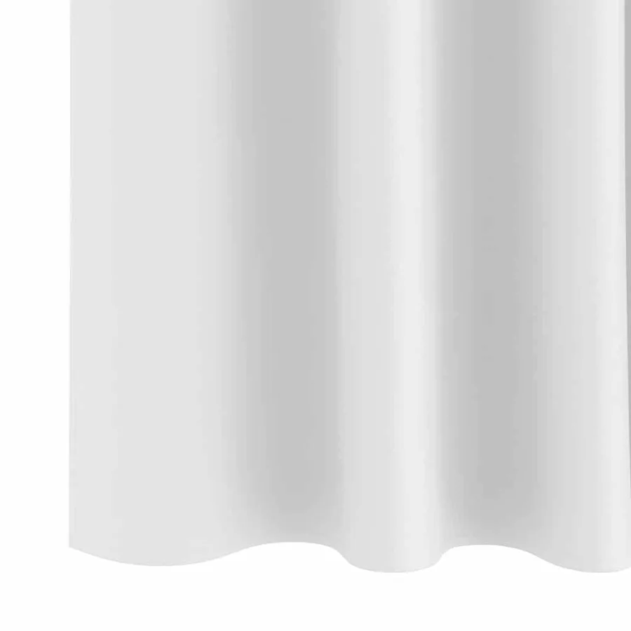 Rideaux occultants avec anneaux 2 pcs Blanc lumineux - 6