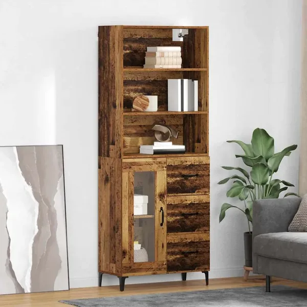 Haut Armoire Bois Ancien 69,5 x 34 x 180 cm Bois d'ingénierie