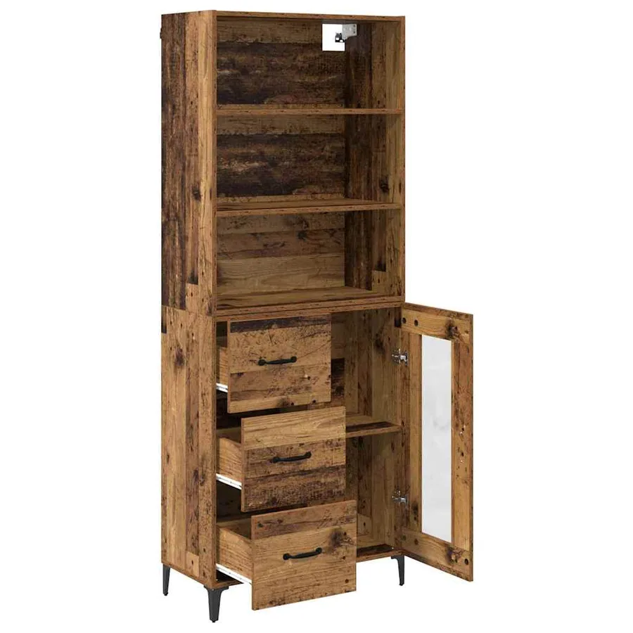 Haut Armoire Bois Ancien 69,5 x 34 x 180 cm Bois d'ingénierie - 5