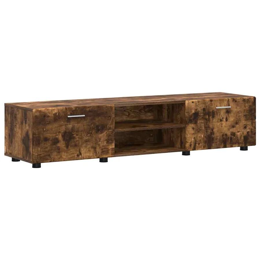 Ensemble meuble TV FLORIN 3 pcs Chêne fumé Bois d'ingénierie - 6