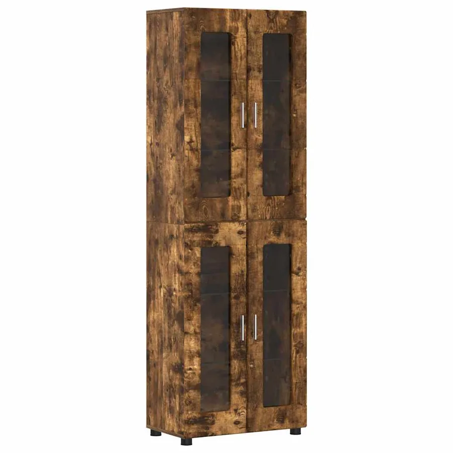 Ensemble meuble TV FLORIN 3 pcs Chêne fumé Bois d'ingénierie - 7