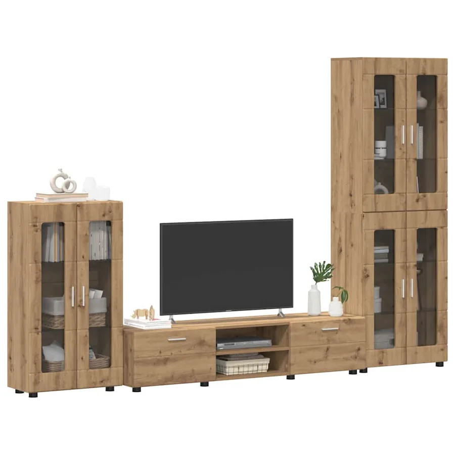 Ensemble meuble TV FLORIN 3 pcs Chêne artisanal - 3