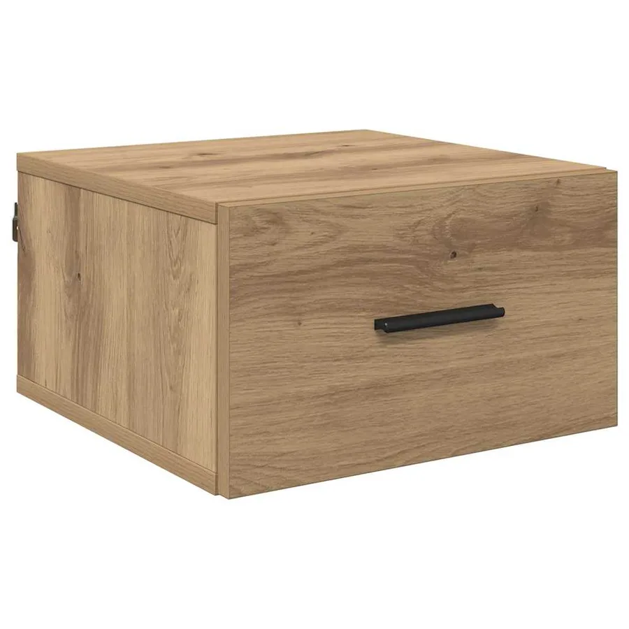 Cabinet de chevet chêne artisanal 35 x 35 x 20 cm - 2
