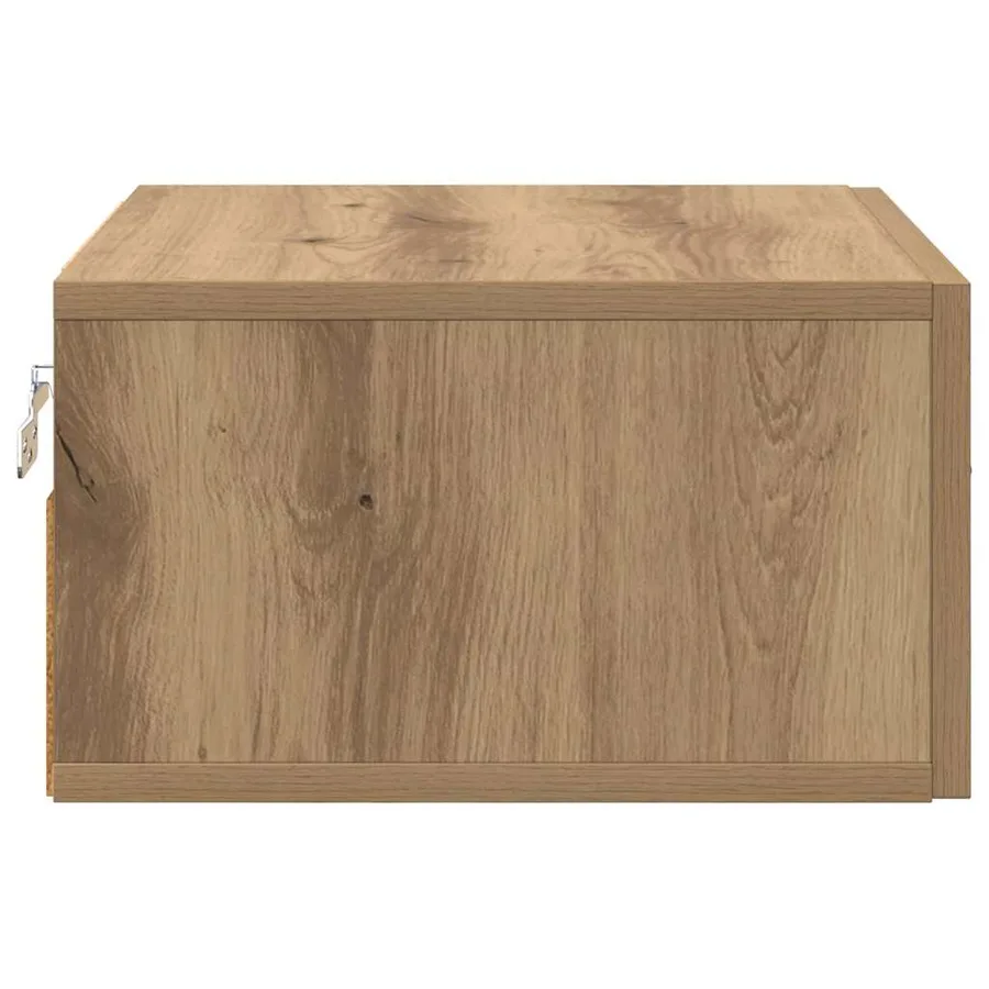 Cabinet de chevet chêne artisanal 35 x 35 x 20 cm - 7