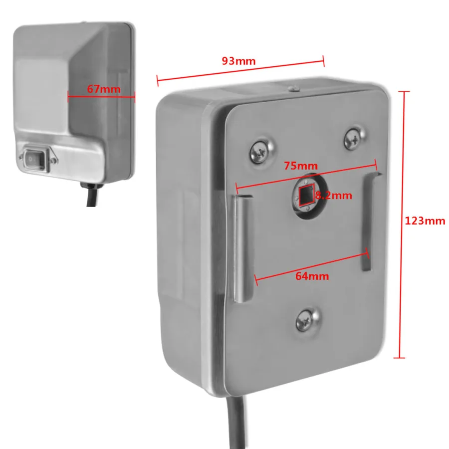 Moteur de broche à rôtir 4W Acier inoxydable - 4