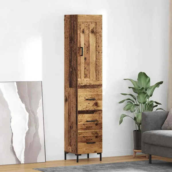 Haut Armoire Bois Ancien 34,5 x 34 x 180 cm Bois d'ingénierie