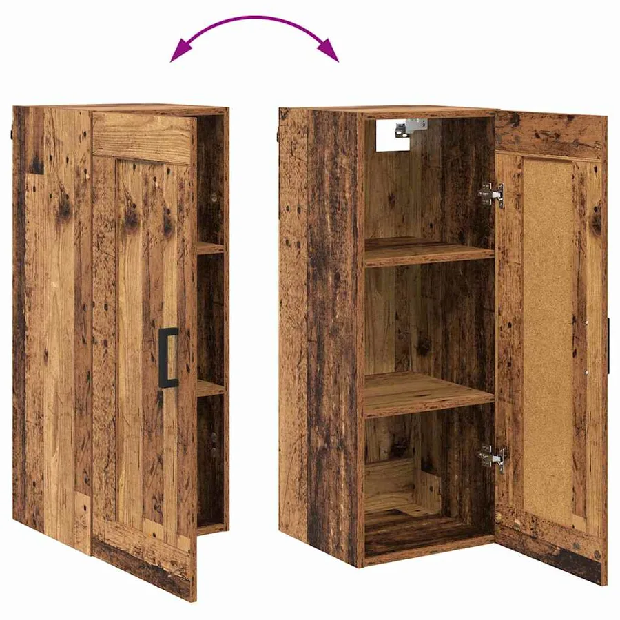 Haut Armoire Bois Ancien 34,5 x 34 x 180 cm Bois d'ingénierie - 13