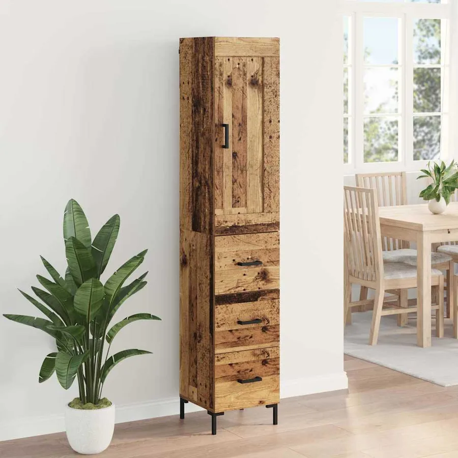 Haut Armoire Bois Ancien 34,5 x 34 x 180 cm Bois d'ingénierie - 4