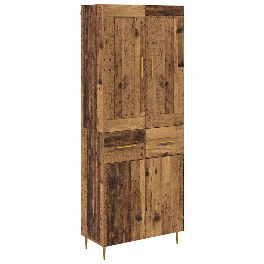 Haut Armoire Bois Ancien 69,5 x 34 x 180 cm Bois d'ingénierie - 2