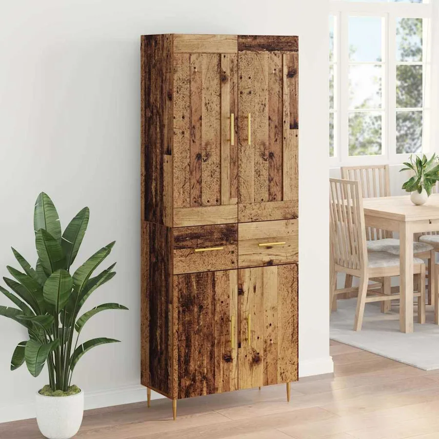 Haut Armoire Bois Ancien 69,5 x 34 x 180 cm Bois d'ingénierie - 4