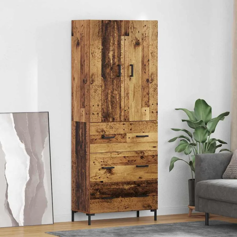 Haut Armoire Bois Ancien 69,5 x 34 x 180 cm Bois d'ingénierie