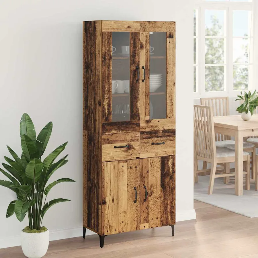 Haut Armoire Bois Ancien 69,5 x 34 x 180 cm Bois d'ingénierie - 4