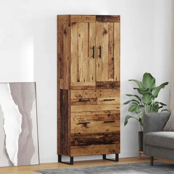 Haut Armoire Bois ancien 69,5 x 34 x 180 cm Bois d'ingénierie