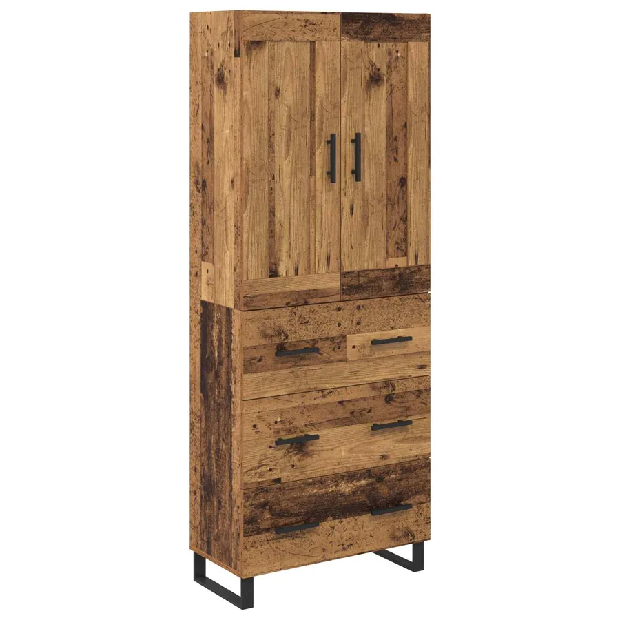 Haut Armoire Bois ancien 69,5 x 34 x 180 cm Bois d'ingénierie - 2